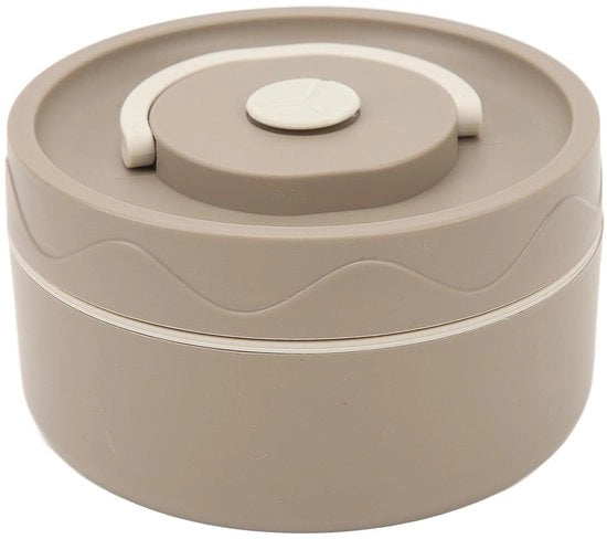 Casseruola 420 Ml - Acciaio Inossidabile - Contenitore Termico a Doppia Parete - Forma Rotonda - Leggero - Ideale per Lavoro/Scolastico - Scatola per Pic-Nic