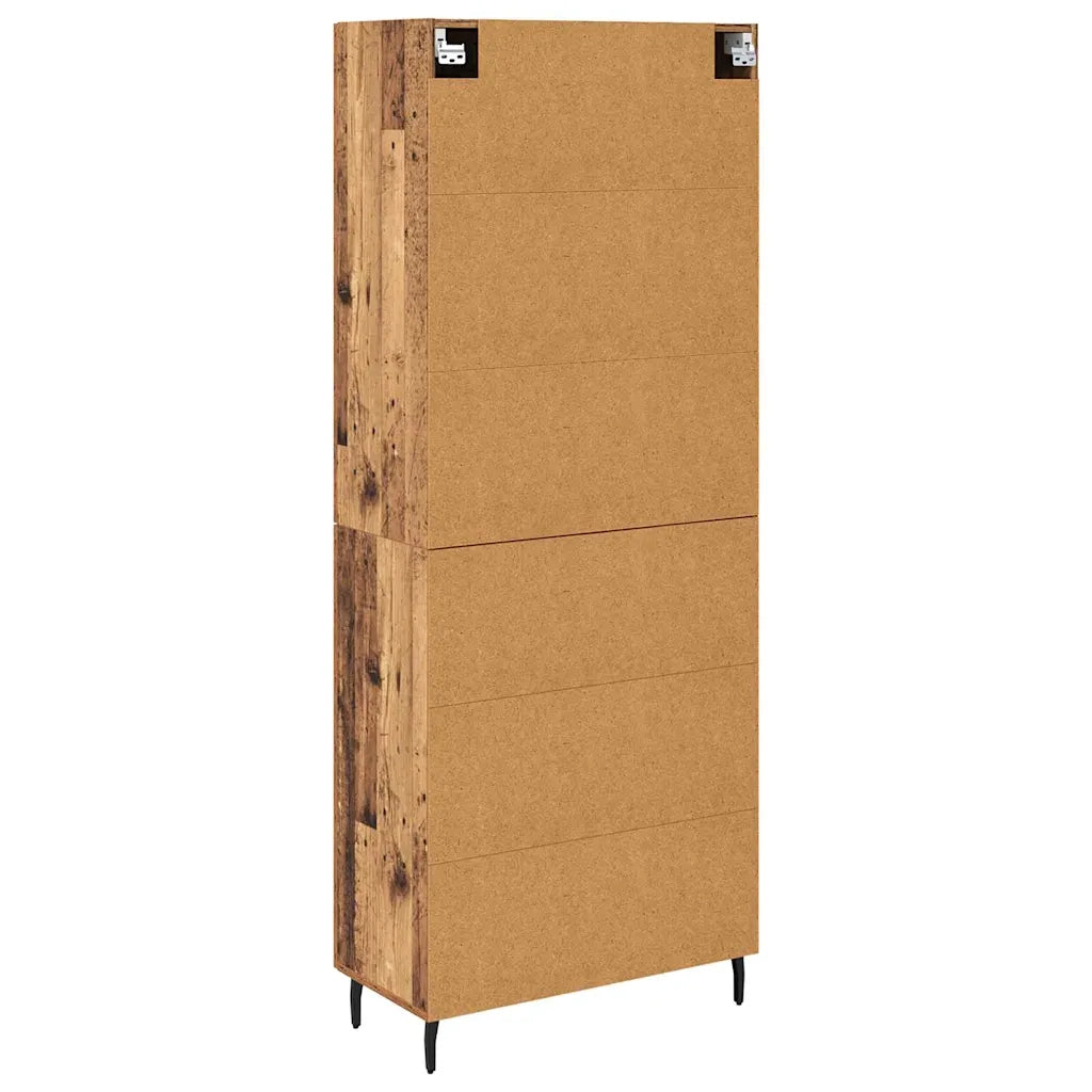 Credenza 2 pcs Legno vecchio Legno multistrato