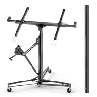 Sollevatore pannelli cartongesso con prolunga, max 68kg, Carrello Alzapannelli Alzalastre