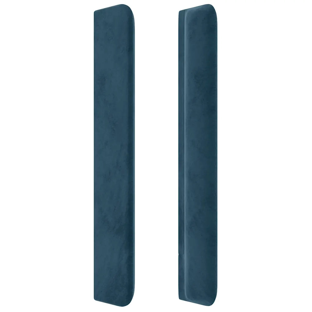 Testiera ad Orecchio Blu Scuro 93x16x118/128 cm in Velluto 3119620