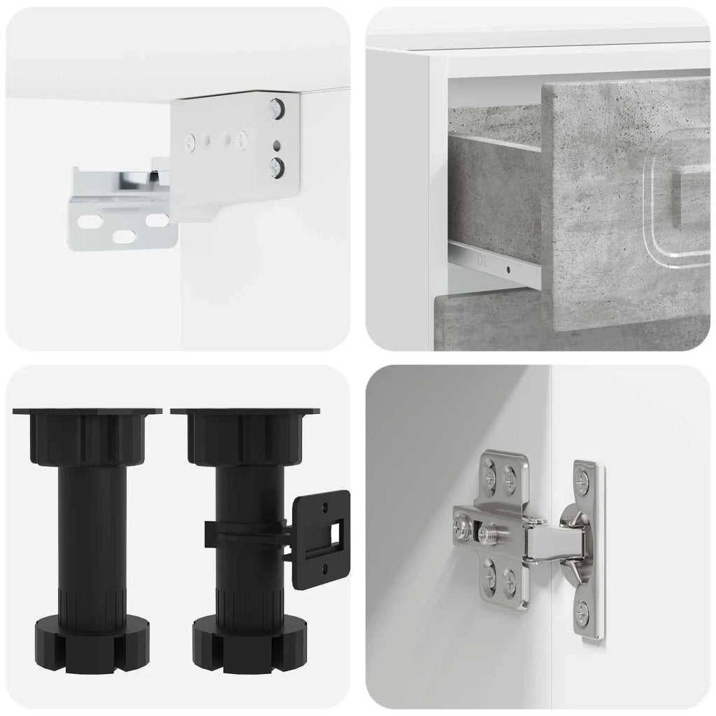 Unità Cucina KALMAR 5 pcs Grigio Cemento Legno ingegnerizzato 3438238