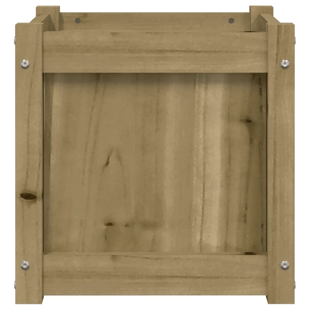 Fioriere da Giardino 2 pz-Vaso da giardino in Legno di Pino Impregnato