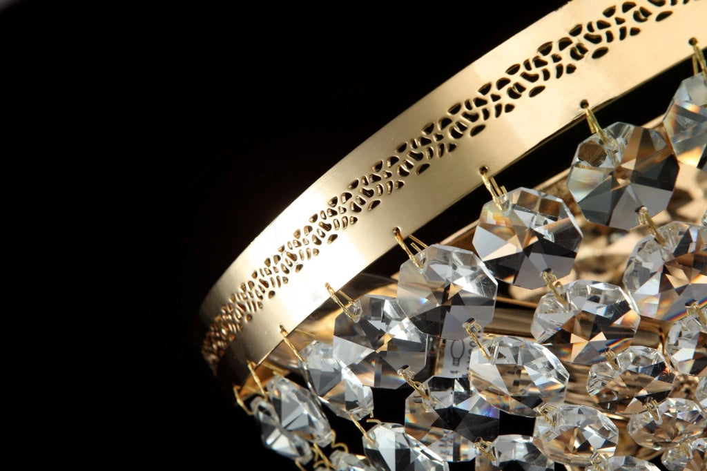 Lampada da parete Royal Classic in Metallo Ottilia Oro