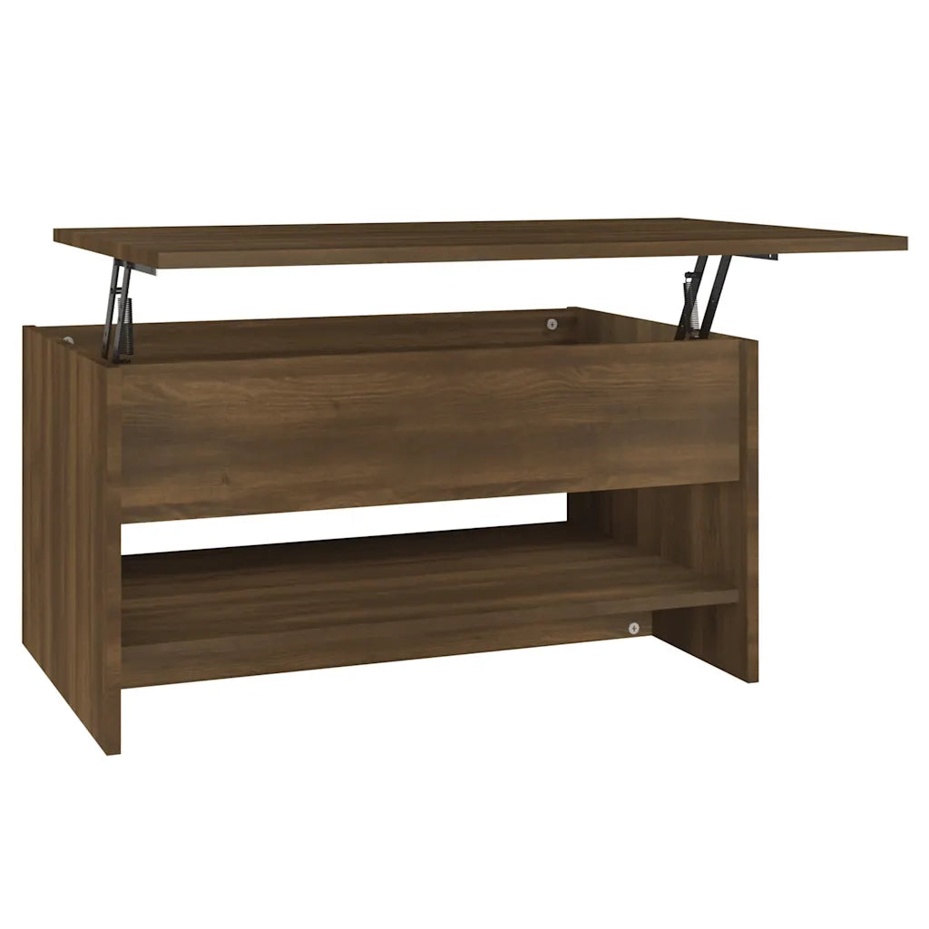 Tavolino Salotto Rovere Marrone 80x50x40 cm Legno Multistrato 819298