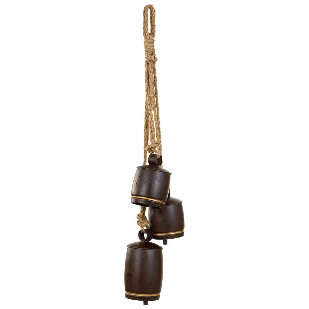 Campana decorativa in metallo marrone 20,3x12,7x81,3h