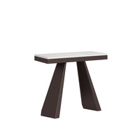 Consolle Allungabile 90-300x40x77 cm in Nobilitato Bianco