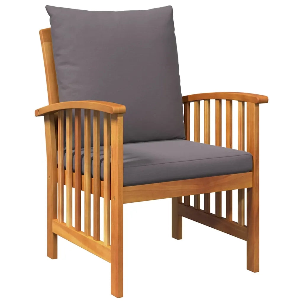 Set Divano da Giardino con cuscino 3 pz | Set Salotto da Giardino Olio Naturale