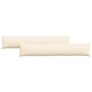 Cuscini da Divano 2 pz | Cuscini per sedie Crema 200 x 40 cm Tessuto in Cords