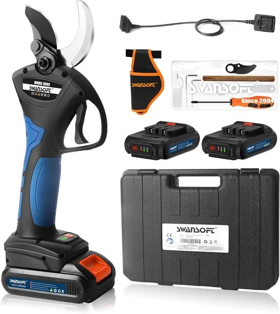 Snoeischaar Elettrica Senza Fili con Diametro di Taglio 40 mm - Batteria Lithio Potente e Funzione di Sicurezza