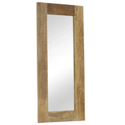 Specchio-Specchio Decorativo in Legno Massello di Mango 50x110 cm