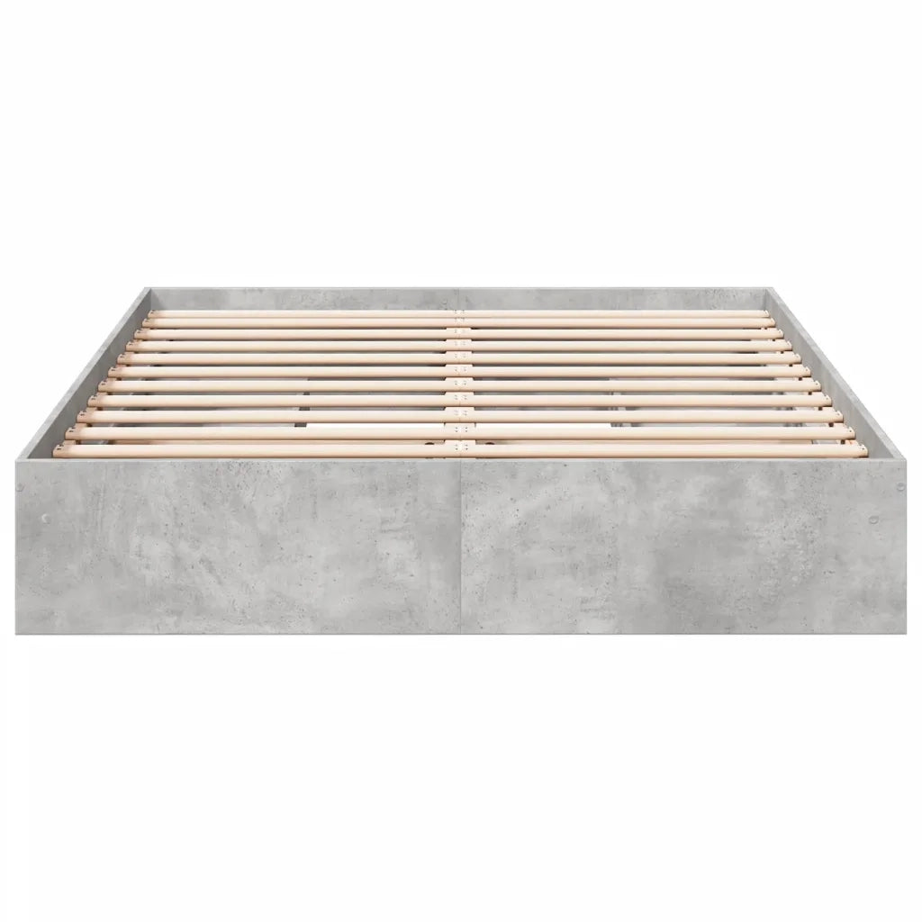 Giroletto Cassetti Grigio Cemento 160x200 cm Legno Multistrato 3280646