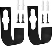 Set di 2 ganci per tubo da giardino, espandibile, facile da installare alla parete con viti