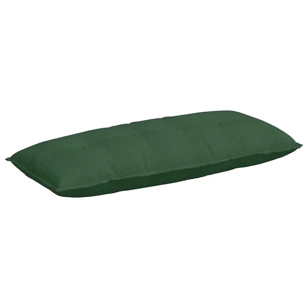 Cuscino per Schiena | Cuscino dorsale Verde Giungla 120 x 50 cm Tessuto in Cords