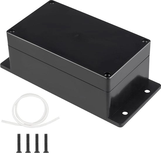 Scatola di connessione esterna IP65 - scatola di parete rettangolare in ABS - connessione universale - contenitore elettrico - 158 x 90 x 60 mm - impermeabile - resistente all'usura.