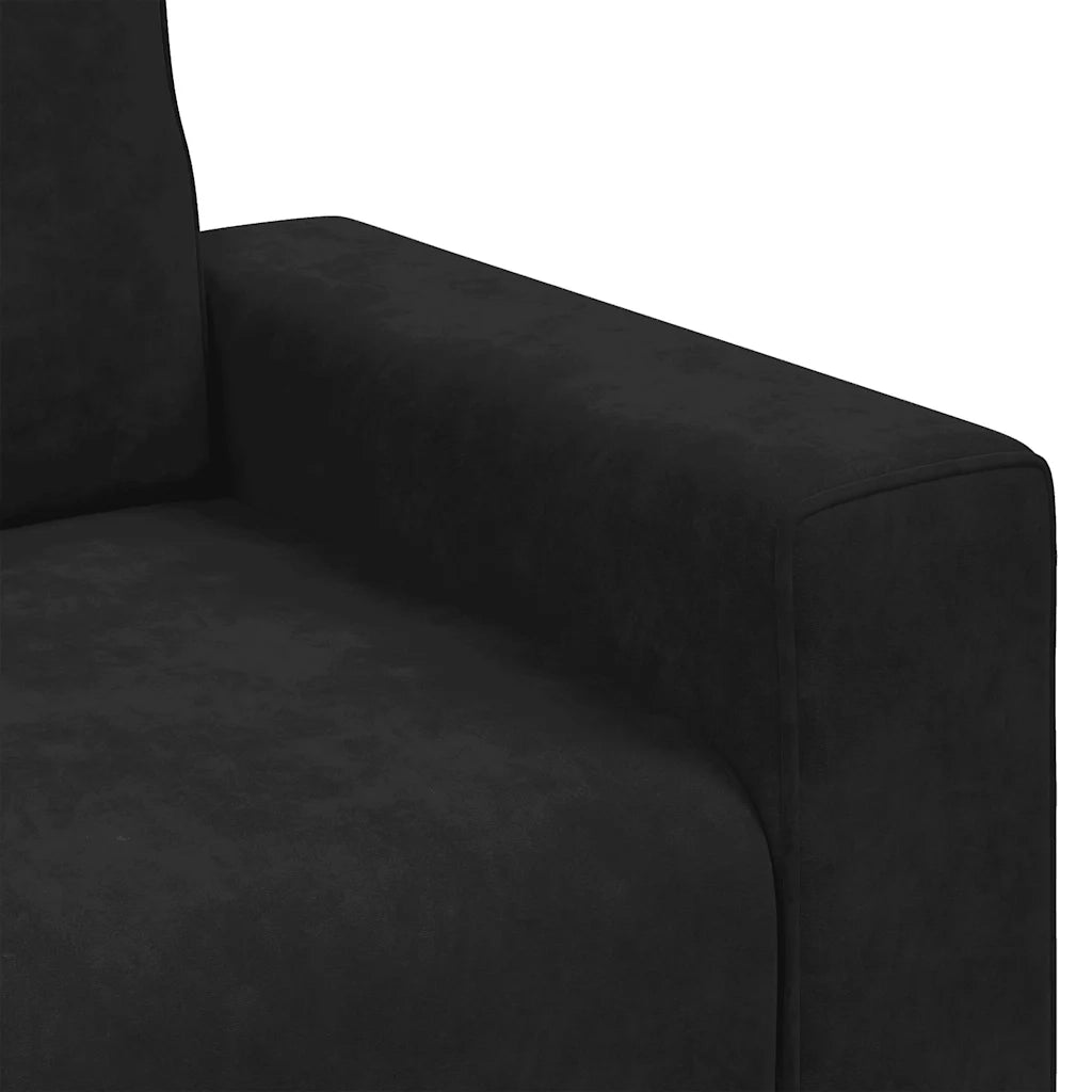 Divano Sedia-Poltrona-Sofa Relax Nero 60 cm Velluto 155330