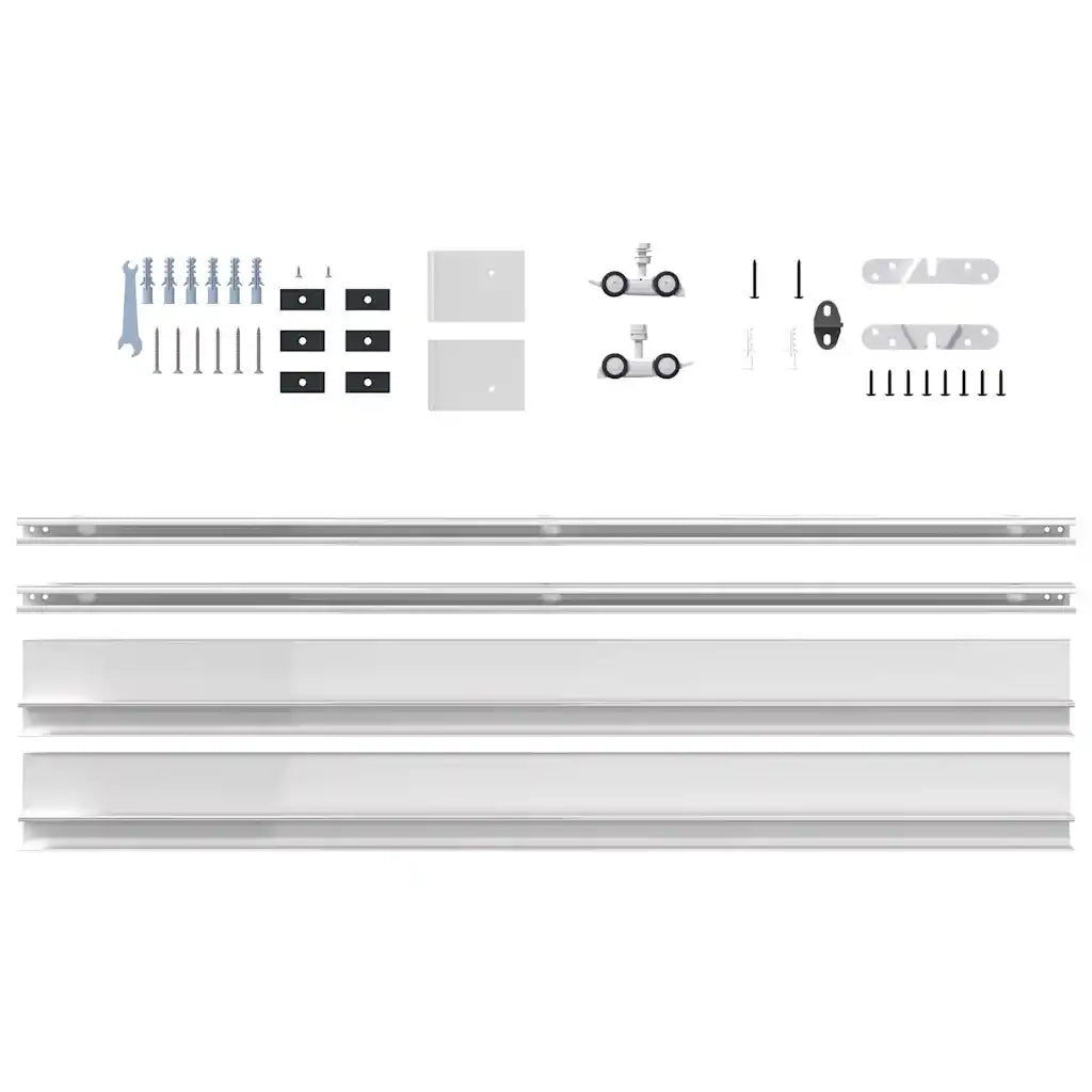 Kit Ferramenta per Porte Scorrevoli 183 cm in Lega di Alluminio 4009752