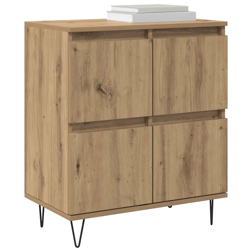 vidaXL Sideboards 2 pcs rovere artigianale 120 x 35 x 70 cm