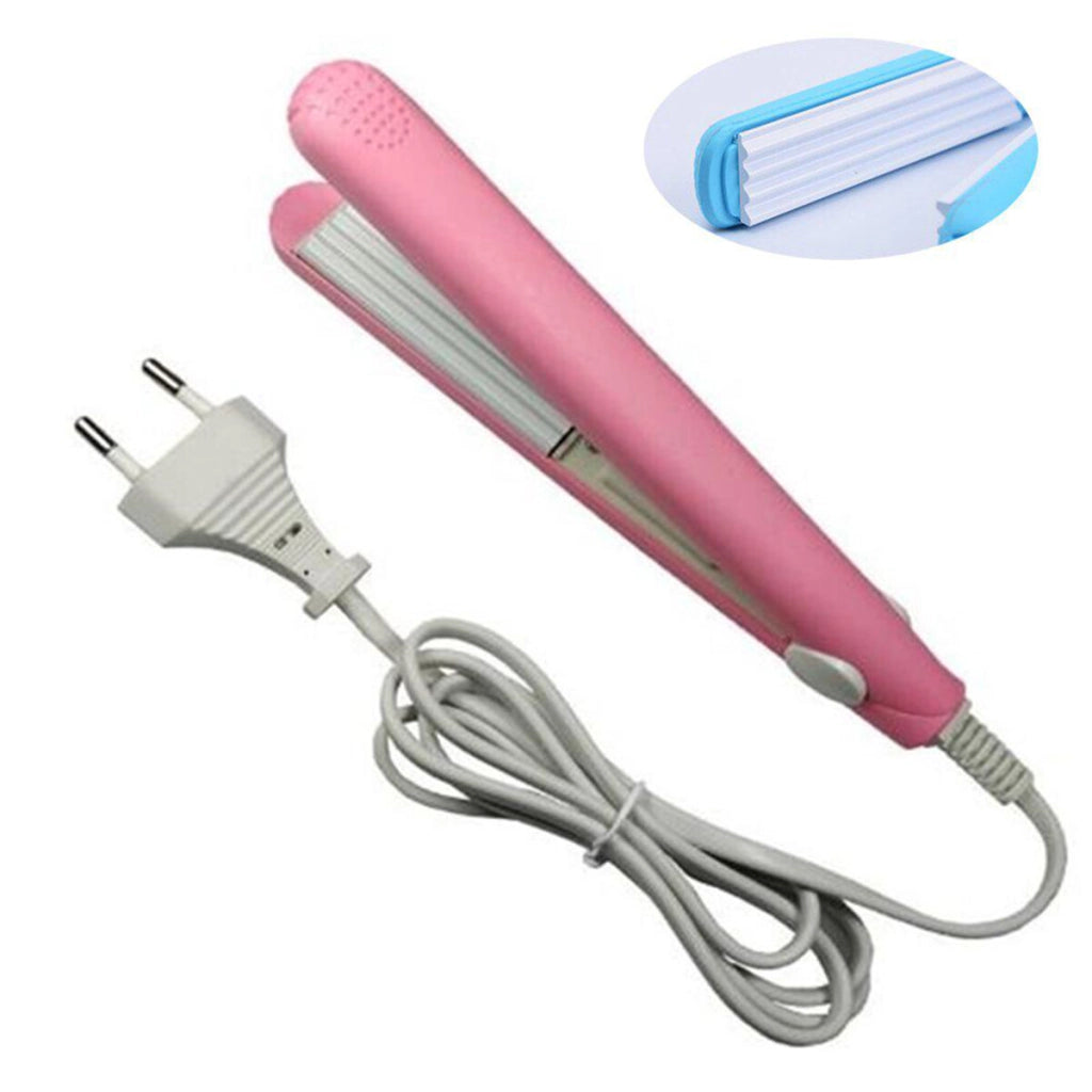 MINI PIASTRA ELETTRICA CON FILO CAPELLI PORTATILE VIAGGIO EFFETTO FRISE' HD-002