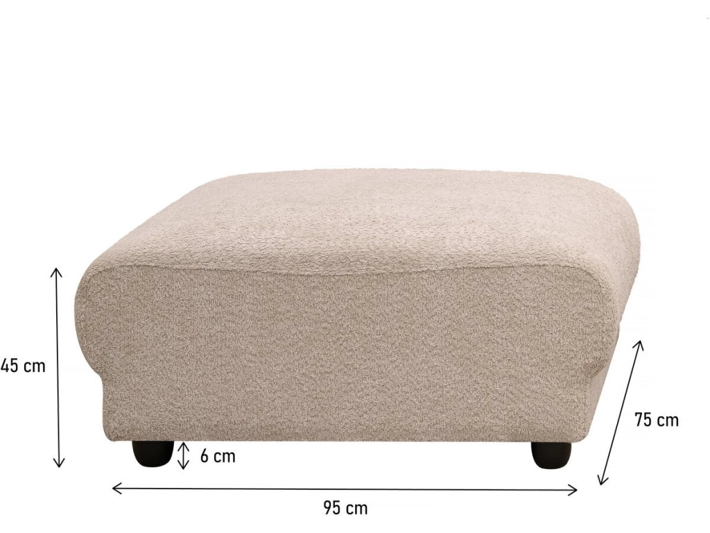 Poggiapiedi per divano componibile "Saint Germain" - Beige
