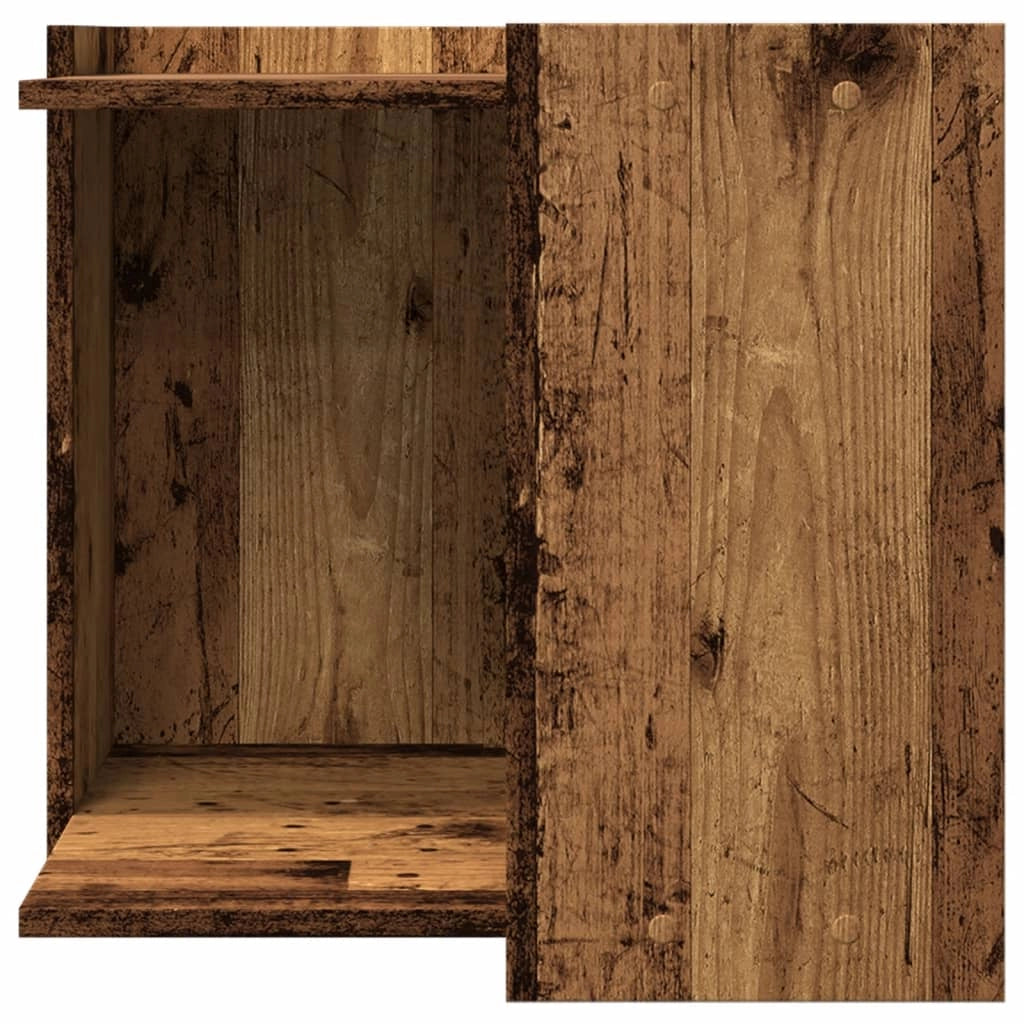 Mobiletto per lettiera per gatti legno vecchio legno marrone ingegnerizzato 02_0043345