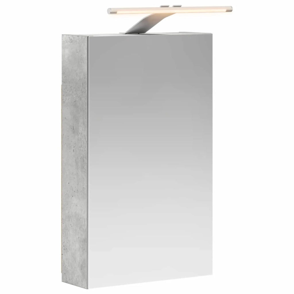 Mobiletto per specchio da bagno con lo scaffale Grigio cemento