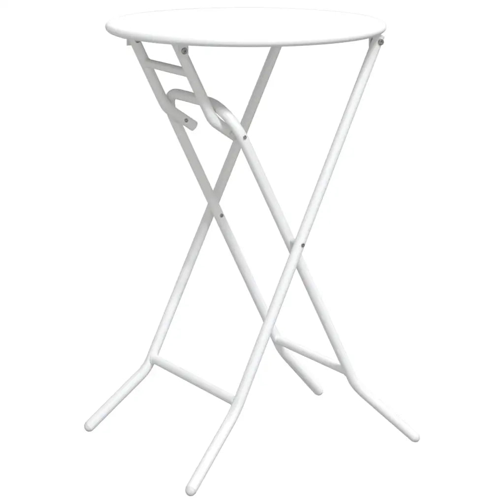 Tavolo da Giardino Bianco 50 x 50 x 72 cm Metallo 42010321