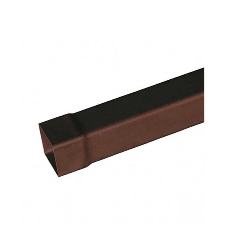 Tubo in pvc marrone/grigio quadro : Colore - Marrone, Diametro - 100x100 Quadro, Metri Lineari - 1 metro