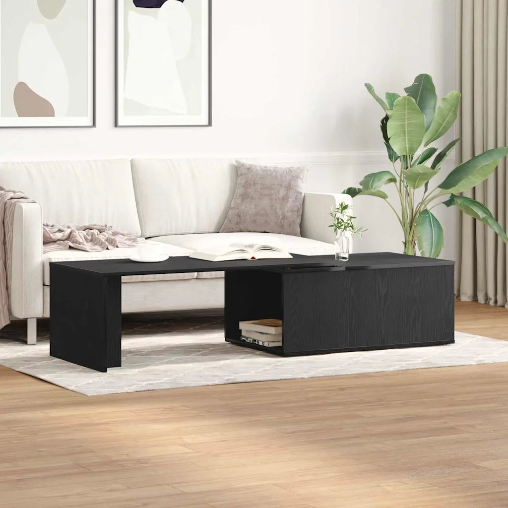 Tavolino da salotto Rovere Nero 150 x 50 x 35 cm 862478