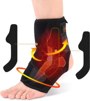 Bandastraße riscaldante - regolabile - terapia calda - fascia di compressione per l'articolazione del tallone - protezione per uomini e donne - recupero da infortuni - distorsione dell'articolazione del tallone.