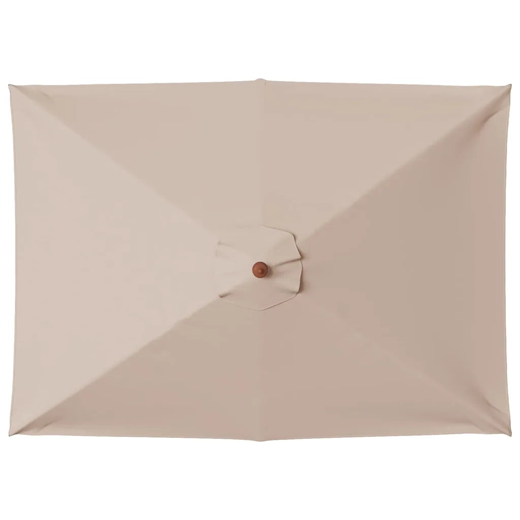 Ombrellone da Esterni con Palo in Legno 150x200 cm Tortora 44536