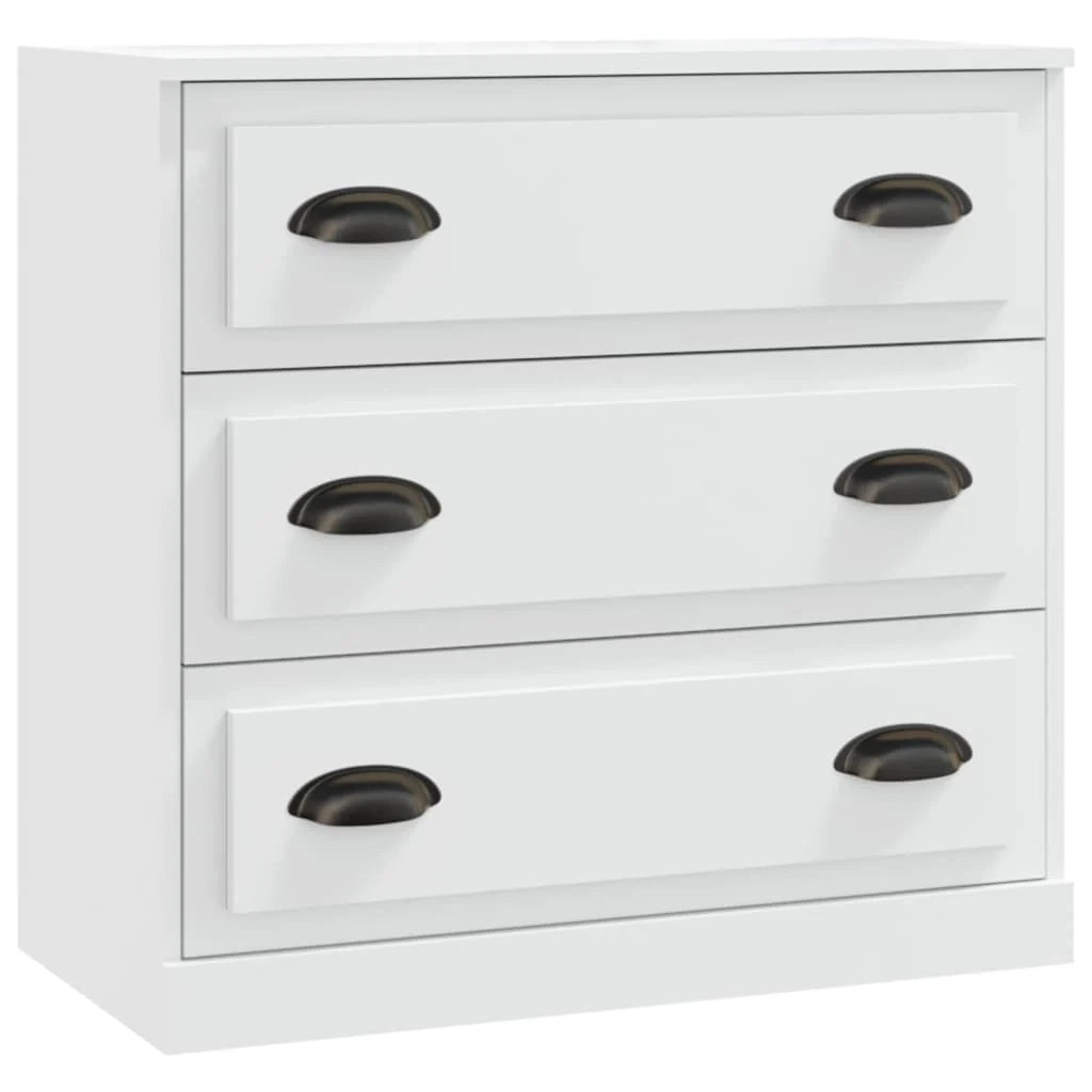 Buffet credenza cassettiera mobiletto mobile contenitore organizer per cucina soggiorno salotto 70 x 35,5 x 67,5 cm legno ingegnerizzato bianco 02_0030489