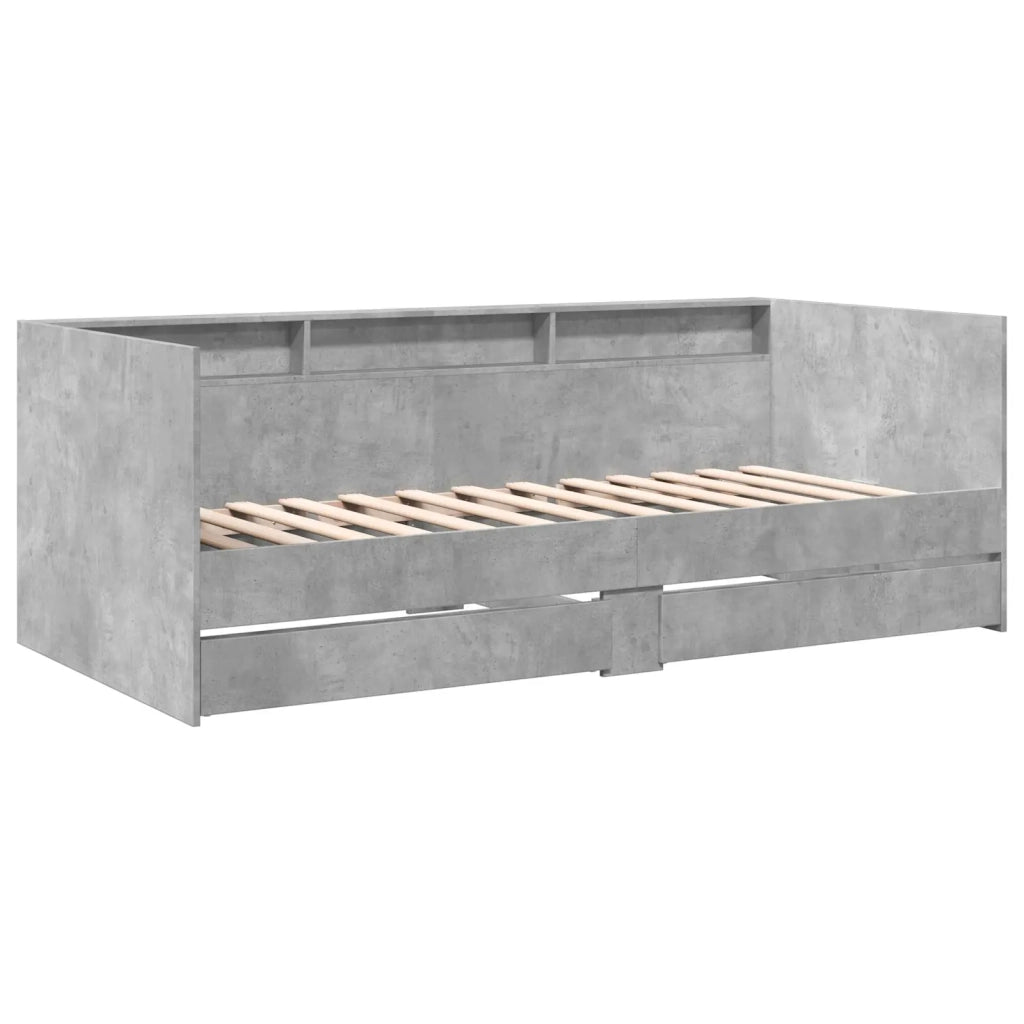 Telaio del letto con storage Grigio Cemento 80 x 200 cm 3429642