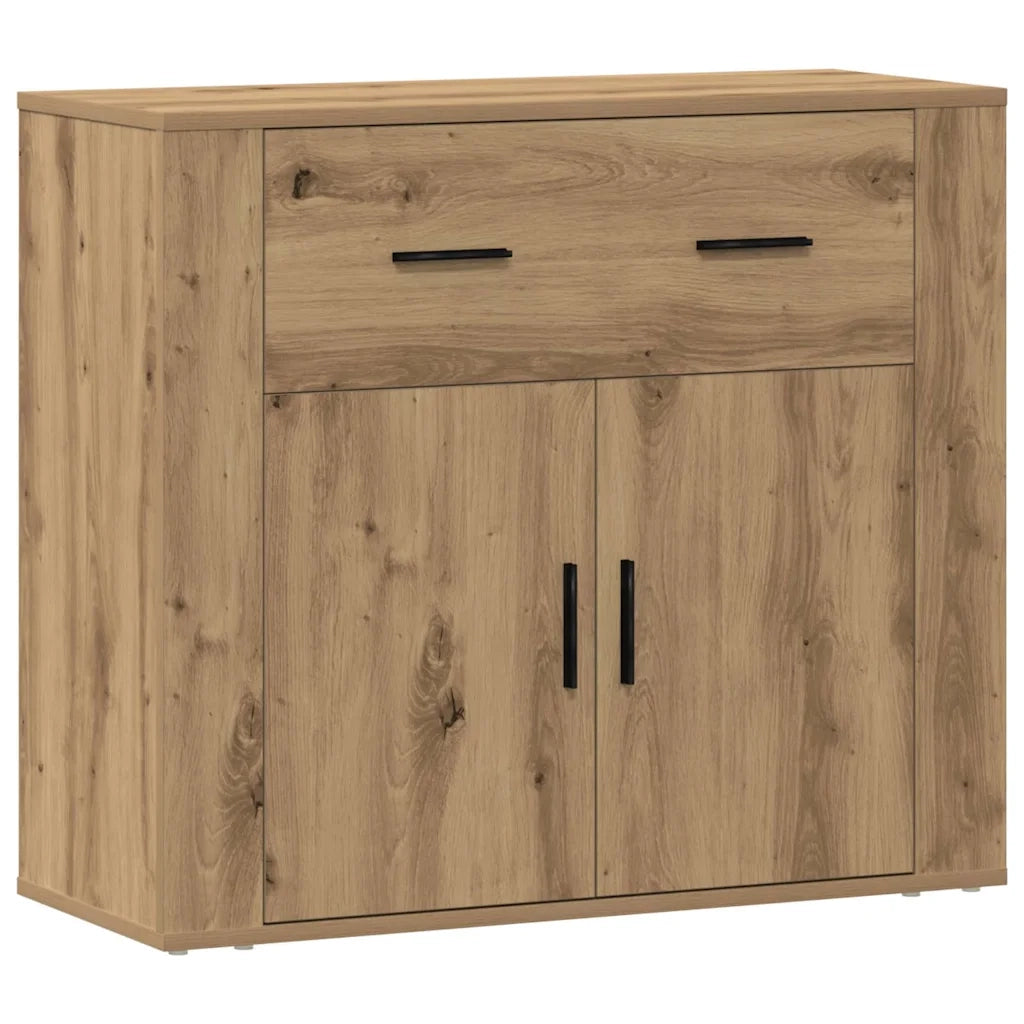 Credenza Rovere Artigianale 80x33x70 cm in Truciolato 857076