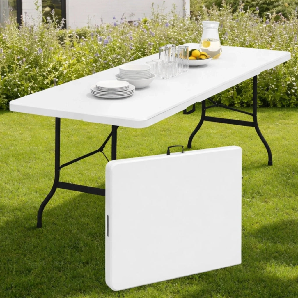 ProBache - Tavolino pieghevole portatile 180 CM per il campeggio o il ricevimento