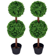 Albero di bosso artificiale ¨C Minimal ¨C 2 pezzi, 90 cm, verde