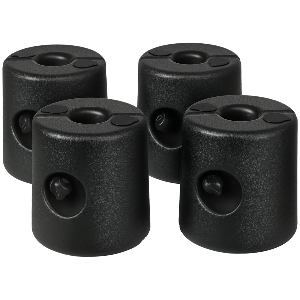 Set di 4 Pesi per Tende Pieghevoli ¨C zephmum ¨C Nero ?21,5/24x25,5 cm