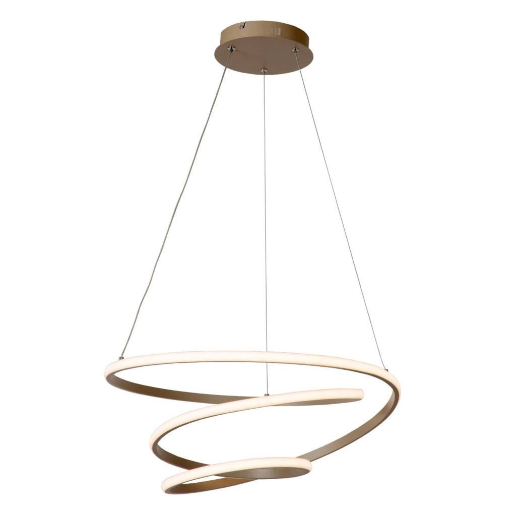 Lampada sospesa LED spirale taupe alluminio ESPIRAL Lucide