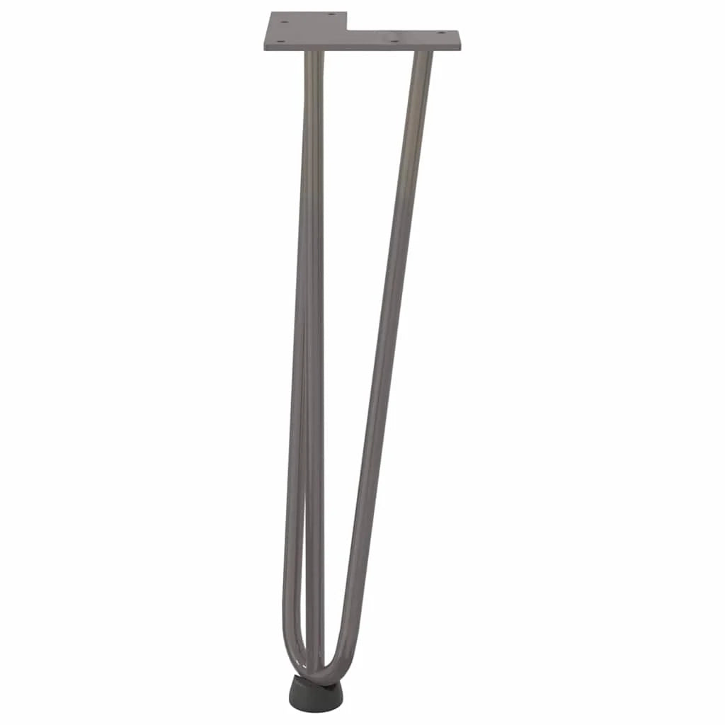 Set di 4 gambe a forcina robuste e dal design moderno per un tavolino da caffè da 42 cm realizzate in acciaio naturale 02_0056742