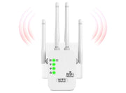 Ripetitore e Amplificatore Segnale WiFi Universale Copertura 300 mq Casa/Esterno Modalità Router/AP/Repeater Setup Rapido Compatibile con Tutti i Modem