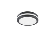 Plafoniera da Esterno a LED in Plastica Antracite