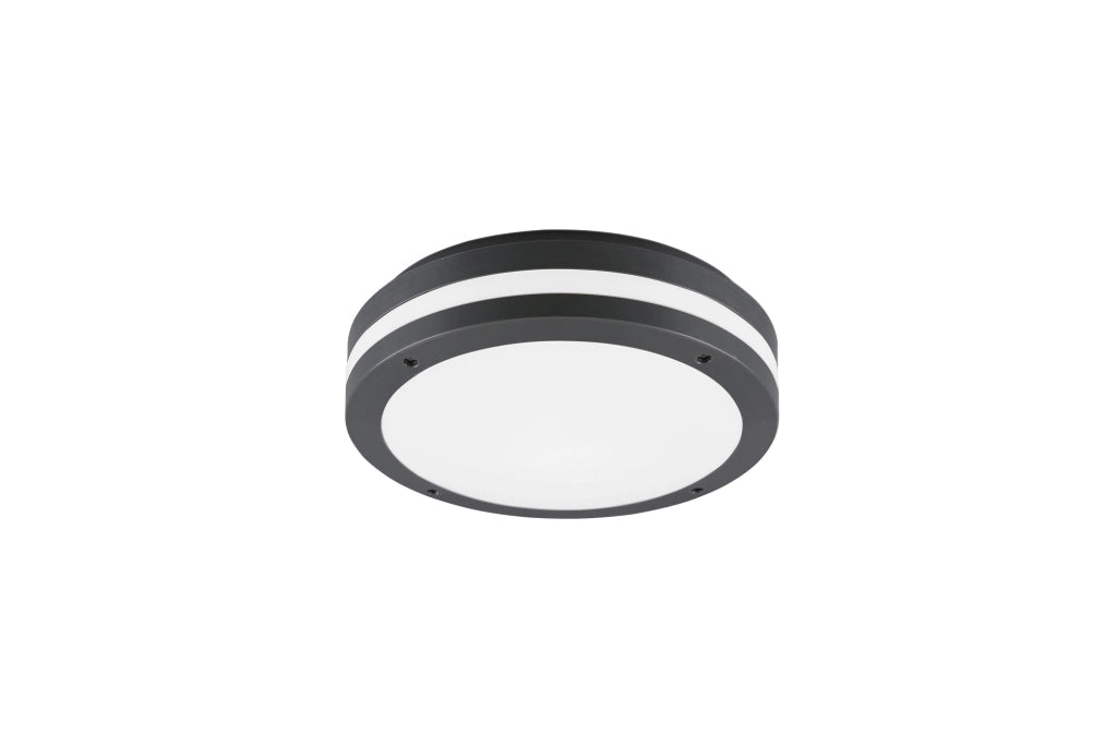 Plafoniera da Esterno a LED in Plastica Antracite
