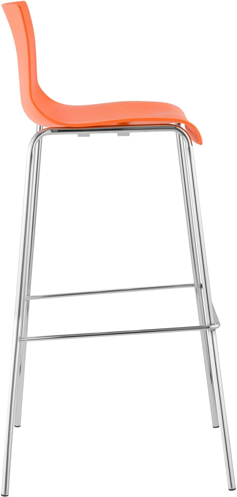 Sgabello da bar Hoover struttura cromata a 4 piedi 6