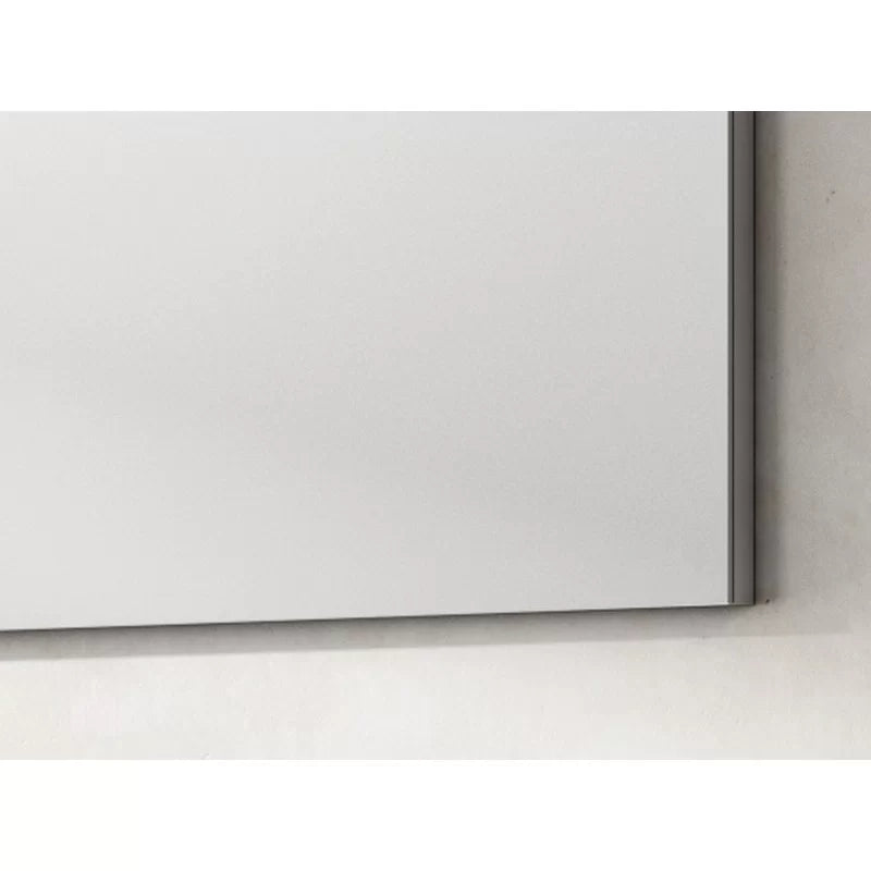 Mobile bagno sospeso perseo larice bianco con lavabo e specchio 90 cm