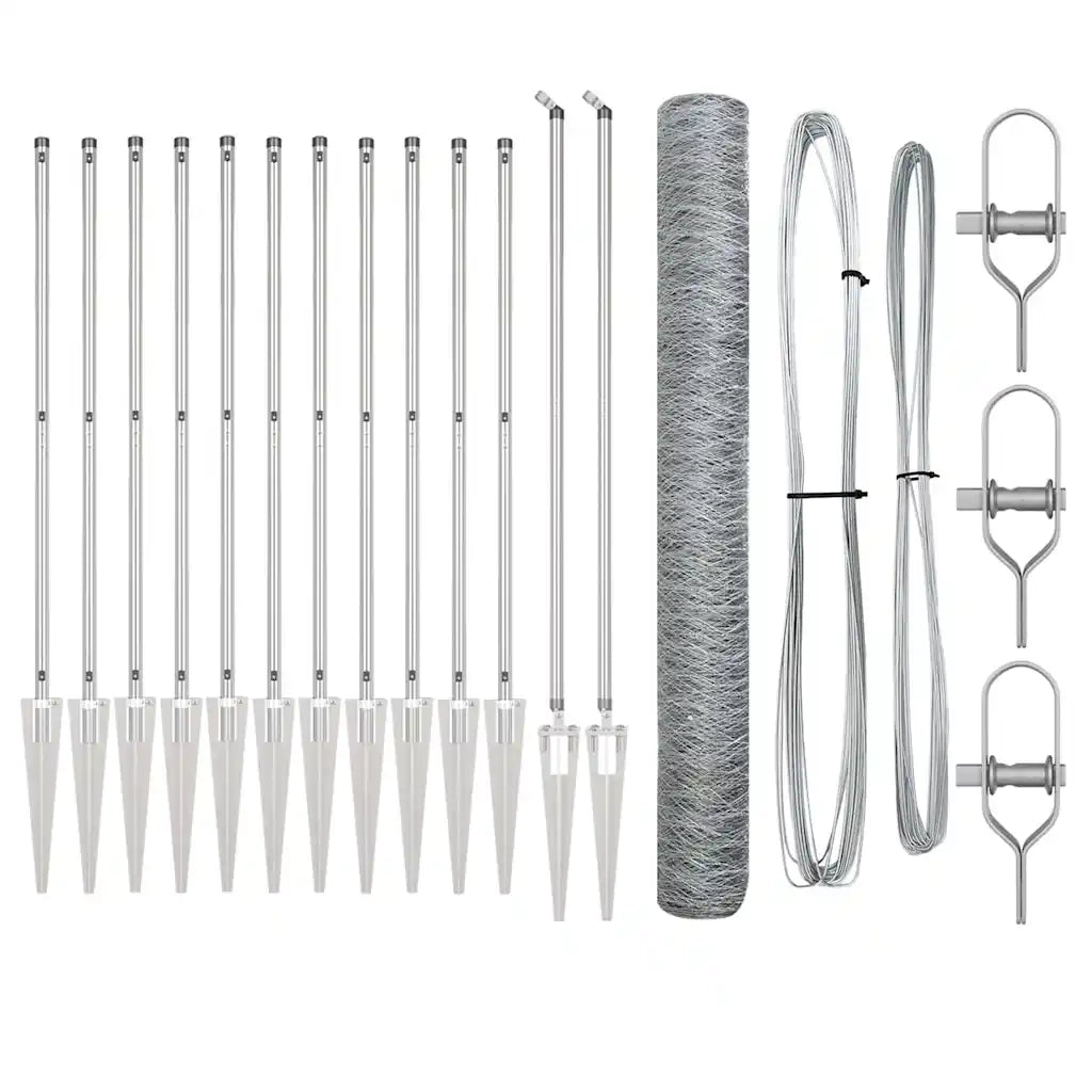 Palo della recinzione Argento 3353382