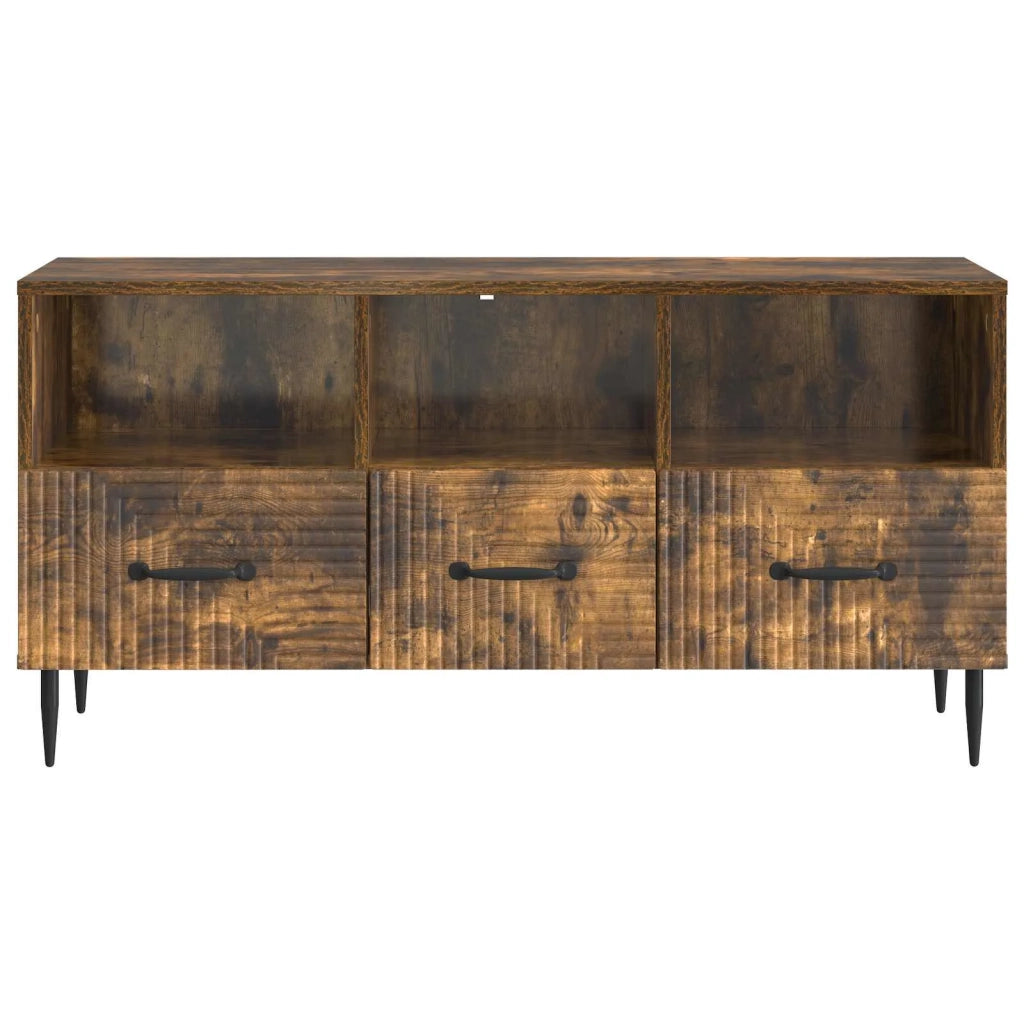Mobile TV | Armadietto TV | Mobile Porta TV Rovere Fumo 102 x 34,5 x 50 cm Legno ingegnerizzato