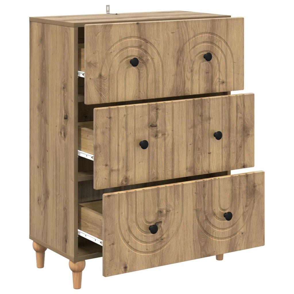Mobile con Cassetti Rovere Artigianale 66 x 34,5 x 90 cm