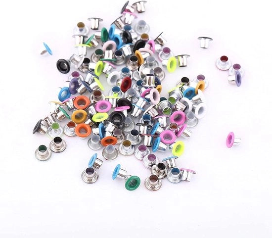 500 pezzi di occhi in metallo a forma di occhio, 3 mm, rotondi, per scrapbooking, creazione di carte, artigianato, imparare.