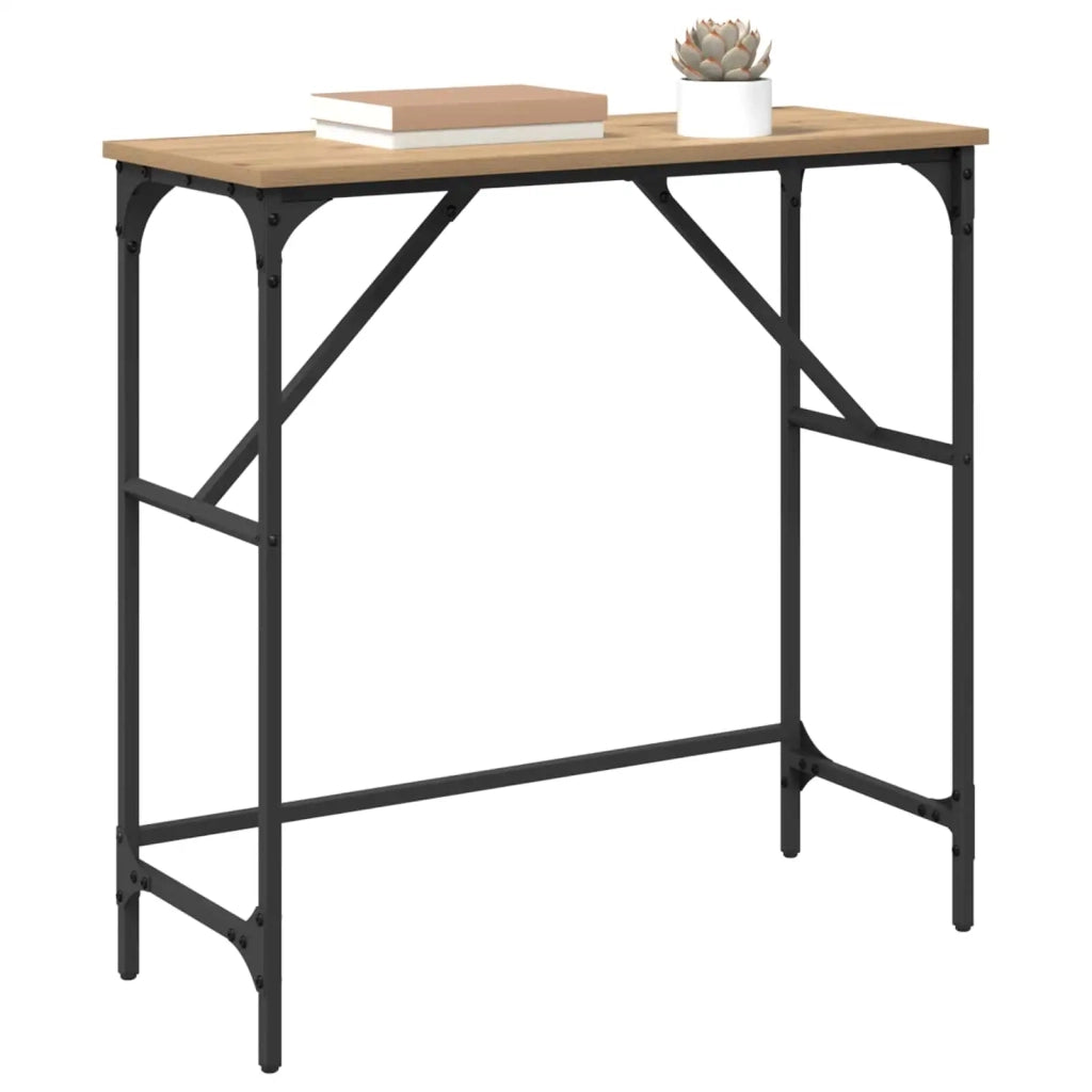 Tavolo consolle Rovere artigianale 75 x 32 x 75 cm 882209