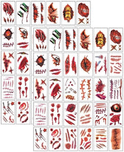 Effetti di Tatto Realistici - Stickers 3D con Sanguisoco Finto - Adesivi Tatuaggi Temporanei - Acqua Resistenti - Facili da Applicare - Tatto Falso per Halloween