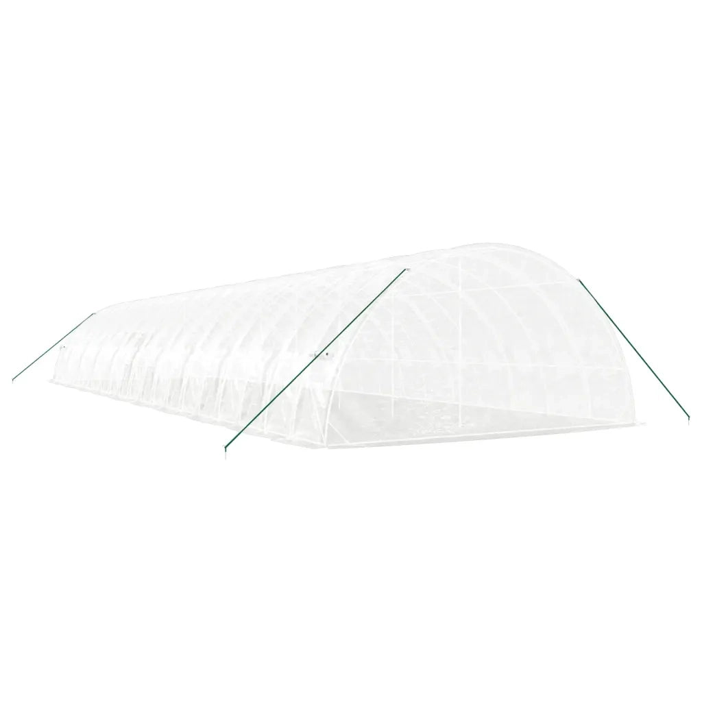 Serra con Telaio in Acciaio Bianco 120 m² 20x6x2,85 m 3188124